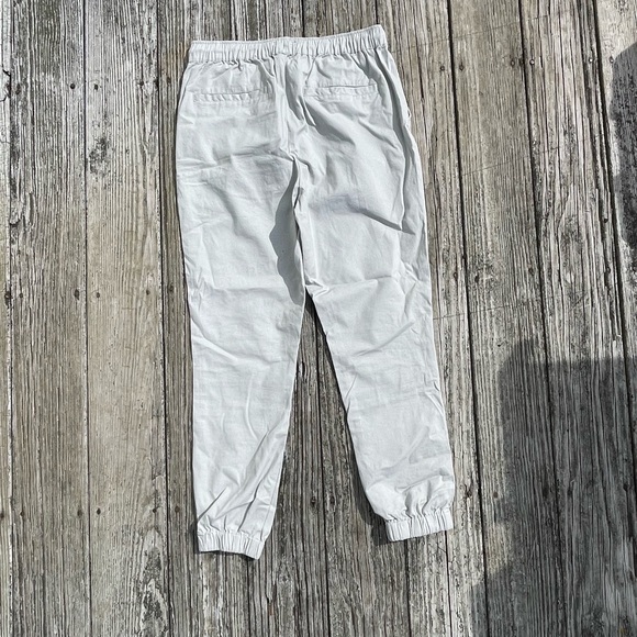 Men’s New White Cotton Joggers - Picture 2 of 2